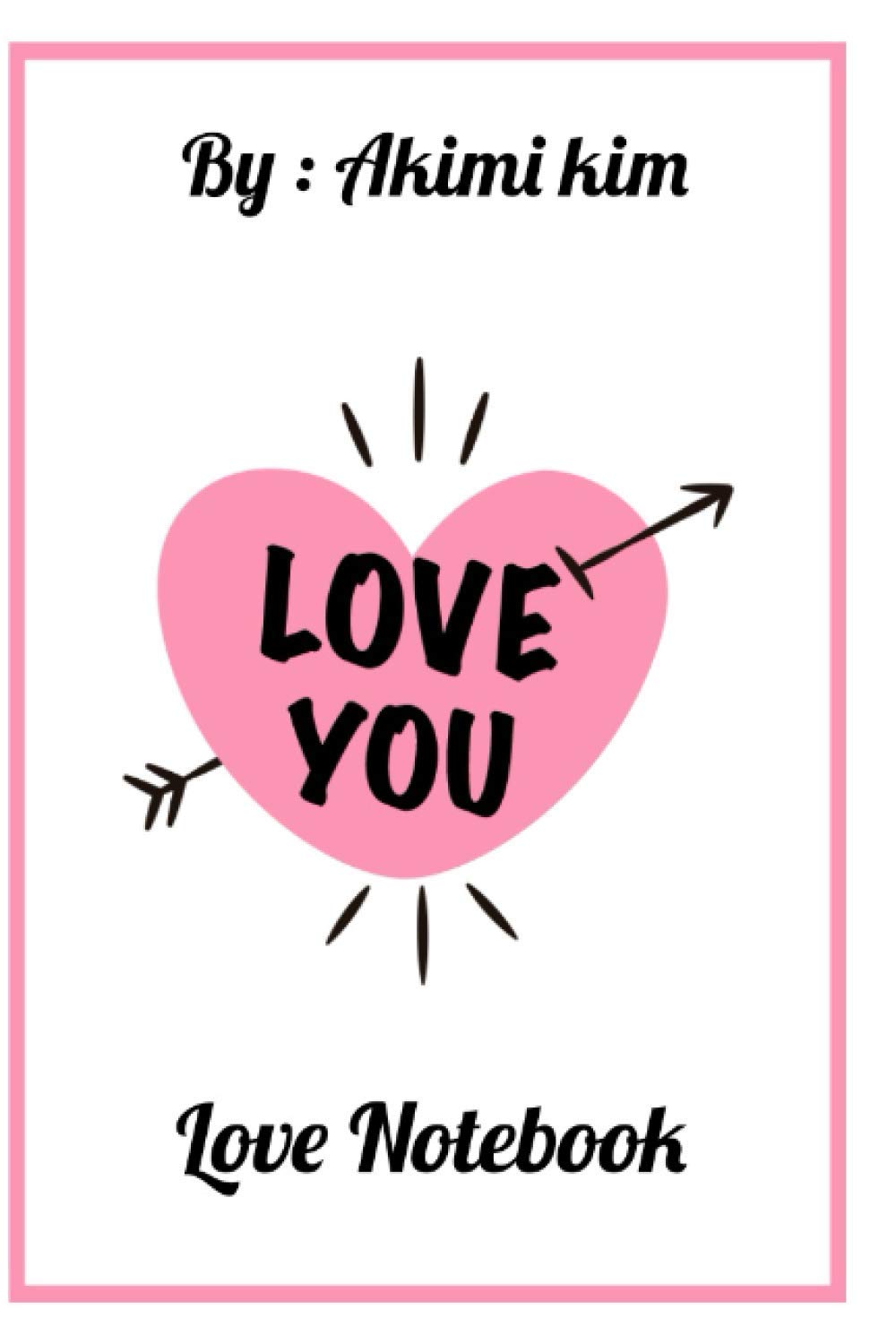 love notebook: 100 page , Black lines , white paper , Note booker and notebook