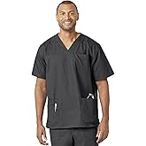 Carhartt Ripstop & Sub-Scrubs Scrubs for Men, Bi-Swing 4-Pocket V-Neck Scrub Tops