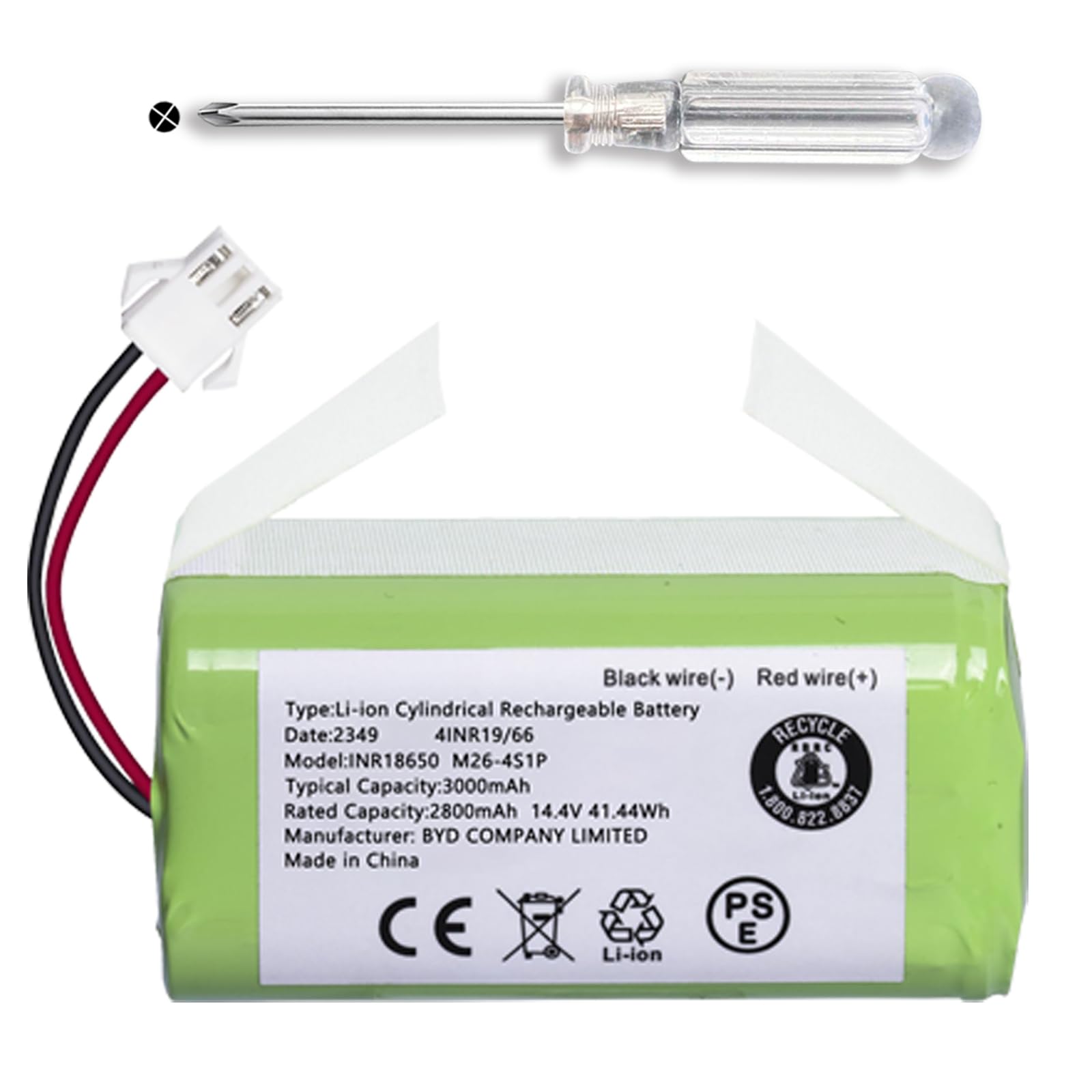 Photo 1 of JOTACT 14.4V 3000mAh Battery for Eufy RoboVac 11S, 11S Plus 12 15C 30 30C 35C G10 G20 Hybrid Ecovacs Deebot N79 DN622 Amarey A800 A900 Coredy R300 R500+ Tesvor X500 Pro Goovi D380 F007C D382