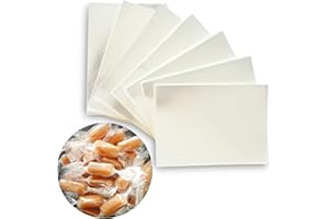 FIESTA WRAPS Clear Candy Wrappers for Caramels (600 Pcs, 2.5 x 3.5 inches) - Natural Clear Cellophane Candy Wrappers - Caramel Wrappers - Candy Wrapping Paper - Chocolate Wrappers - Lollipop Wrappers