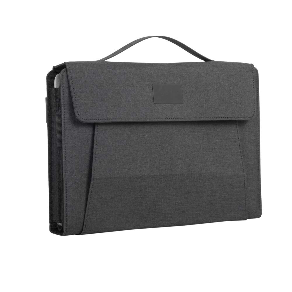 Alassio 30130 Mobile Office DIN A4 FIORI Multifunctional Briefcase for 13.3 Inch Notebook, Tablet and Mobile Phone, Folder, Anthracite Approx. 34.5 x 27 x 4 cm