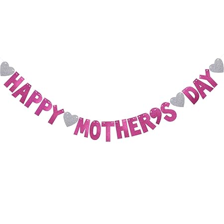 Luoem Mother S Day Banner Happy Mother S Day Bunting Banner