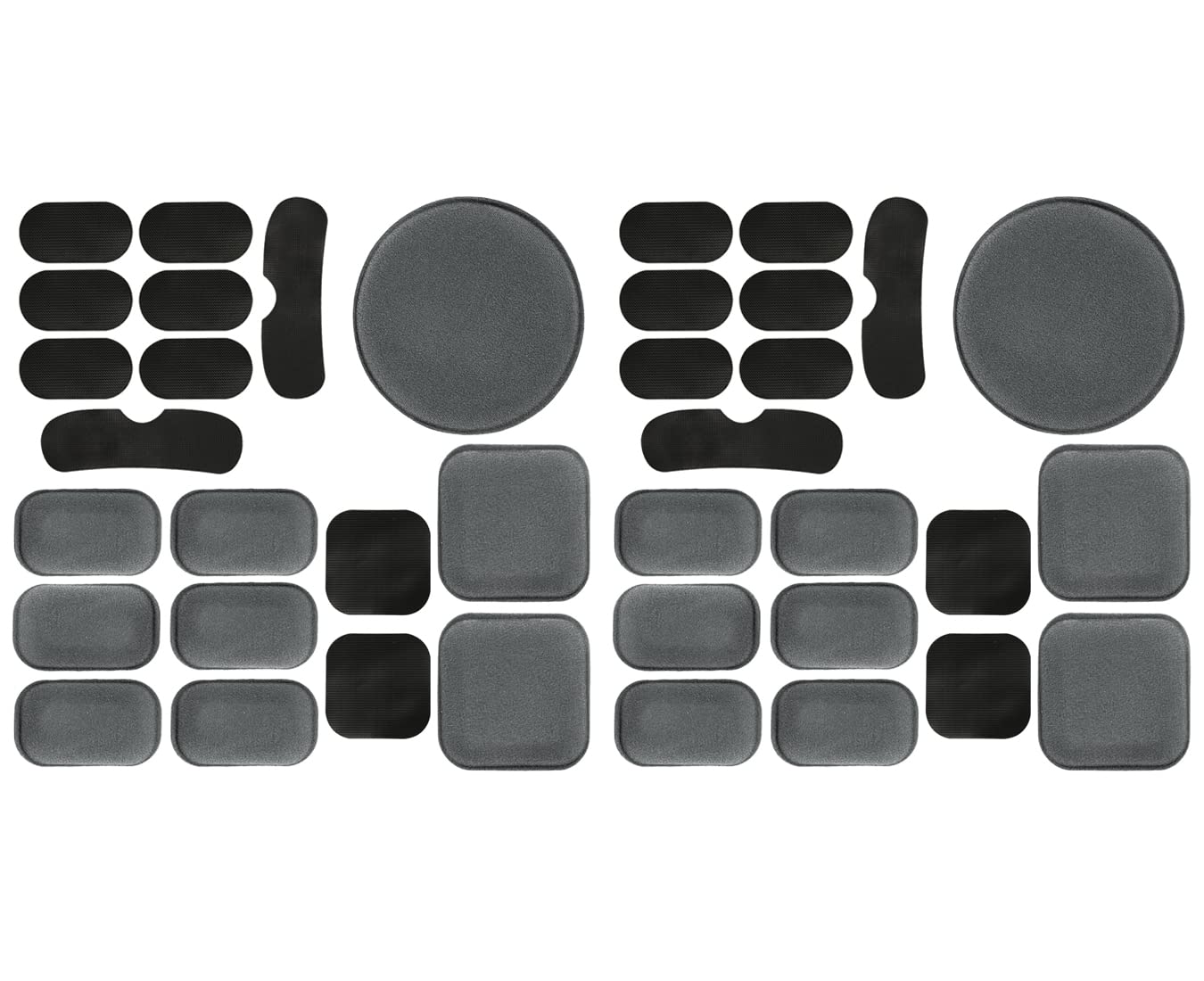 Yzpacc 38Pcs Universal Airsoft Helmet Pads, Tactical Helmet Replacement Foam Padding Kits Bicycle Accessories Mats for Fast Mich CS ACH FMA USMC PASGT