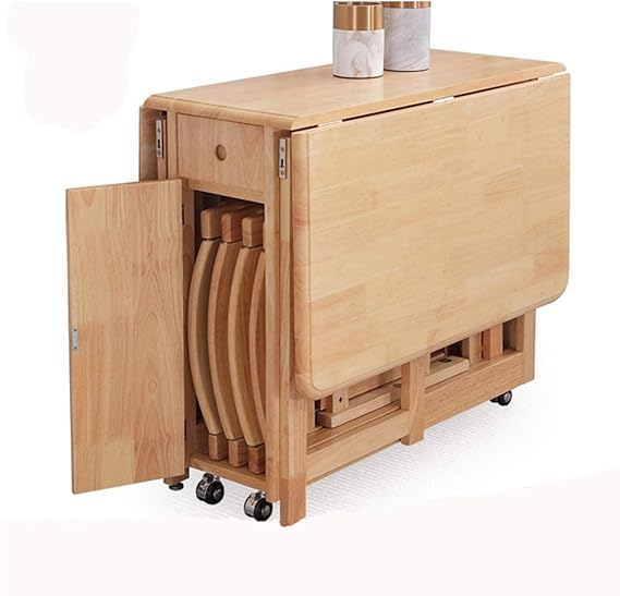 FGYUI Mesa plegable de cocina con hojas de gota para comedor, mesa de