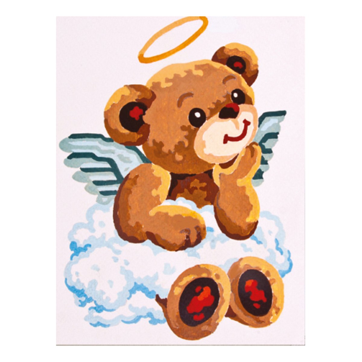 Collection D'Art Angel Bear Tapestry Kit, 100% Cotton, Multi-Colour, 20 x 25 x 0.1 cm