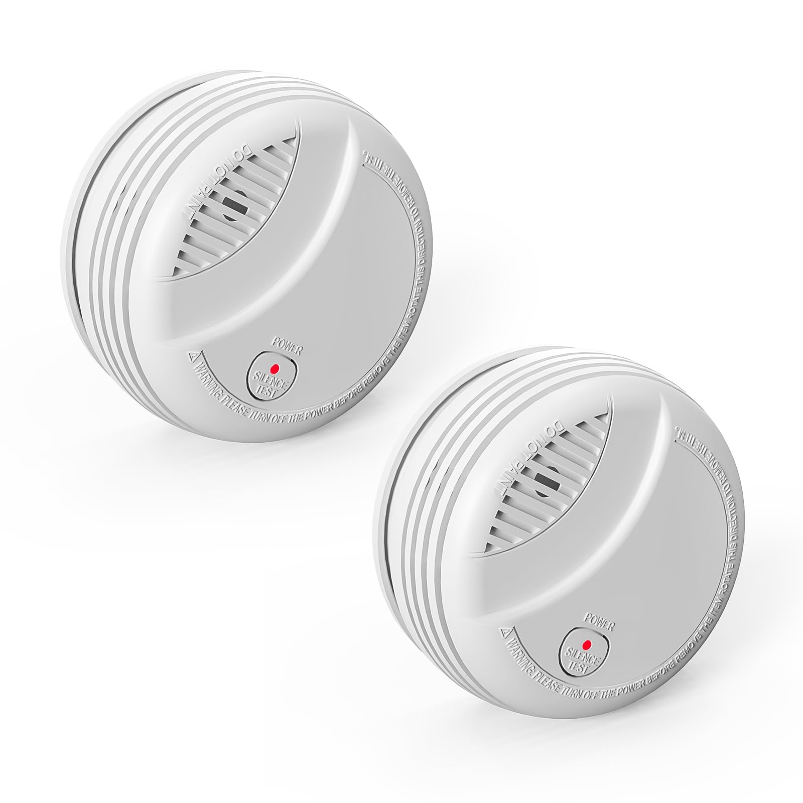 Photo 1 of 2 Pack Wireless Smoke Detectors for Home,Photoelectric Wireless Fire Alarms Battery Powered Design (not Included),Portable Operated for Travel,Attic Fire Alarm Universal RV Smoke Detector