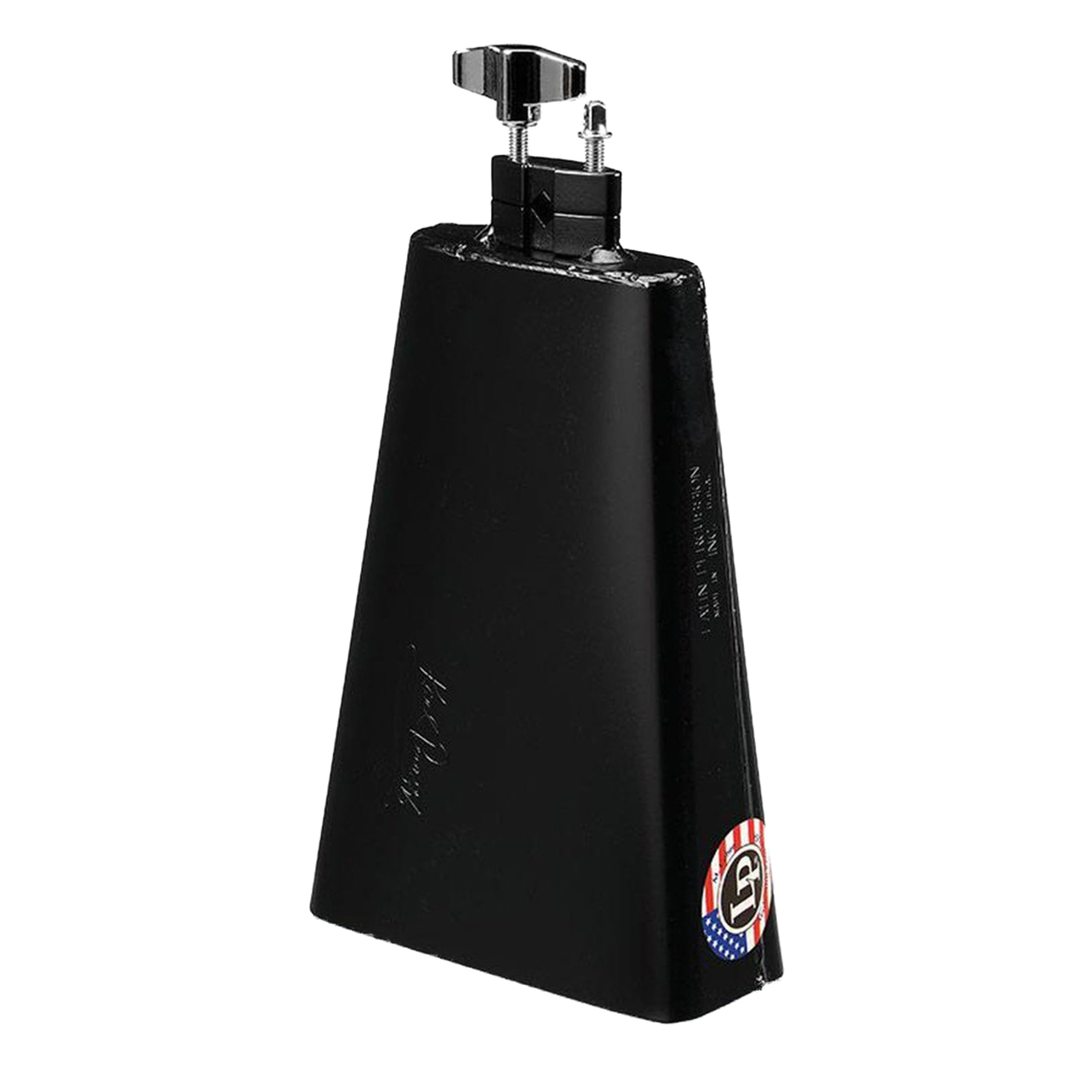 LP Latin Percussion Kuhglocke Karl Perazzo Bongo Bell LP206AKP Vice-Mount, pulverbeschichtet, schwarz