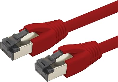 1aTTack.de Cat 8 Network Cable 1m Red - 2000MHz 40Gbps LSZH Ethernet Patch