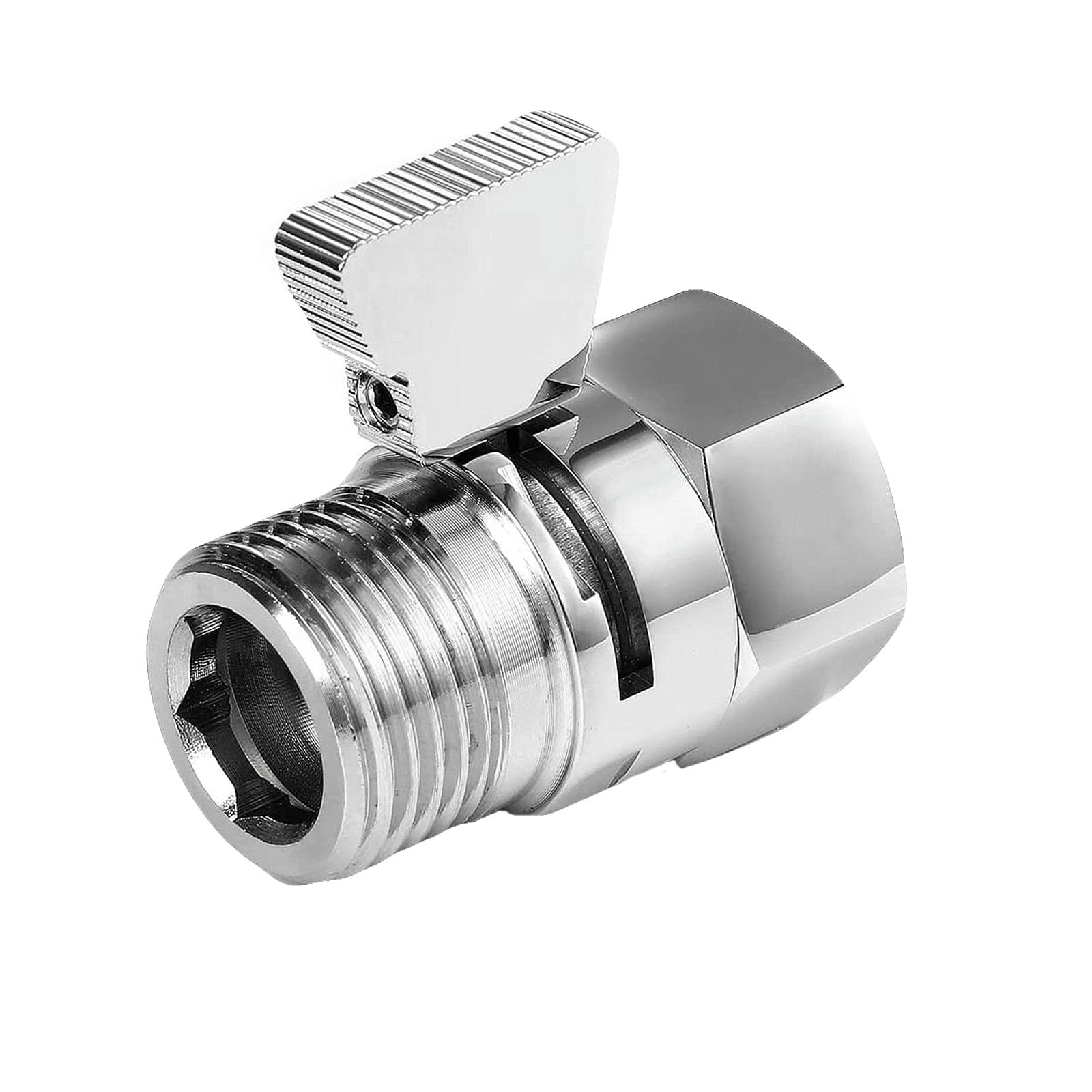 Shut-Off Valve 1/2 Inch, Shower Head Shut-Off Valve, Shower Head Valve, Shut-Off Valve, Water Shut-Off Valve, for Shower Heads, Hand Showers, Shower Arms