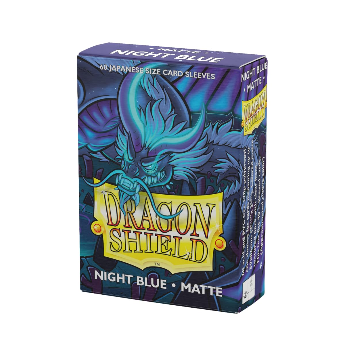 Arcane Tinmen AT-11142 Dragon Shield Japanese Size Matte Night Blue (60 Sleeves)