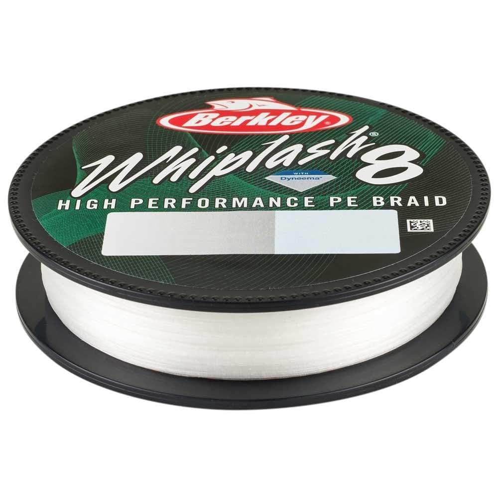 Berkley Whiplash 8 Braided Fishing Line - 100% Dyneema 8 Strand Braid for Saltwater and Freshwater Fishing