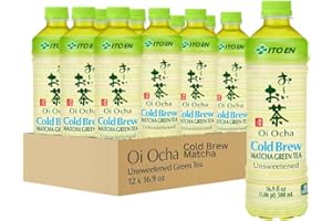 ITO EN Oi Ocha Matcha Green Tea Unsweetened, 16.9 Ounce Bottle (Pack of 12), Sugar Free