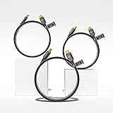 KIMTABO 3 ft HDMI Cables 3 Pack, Certified HDMI 2.1
