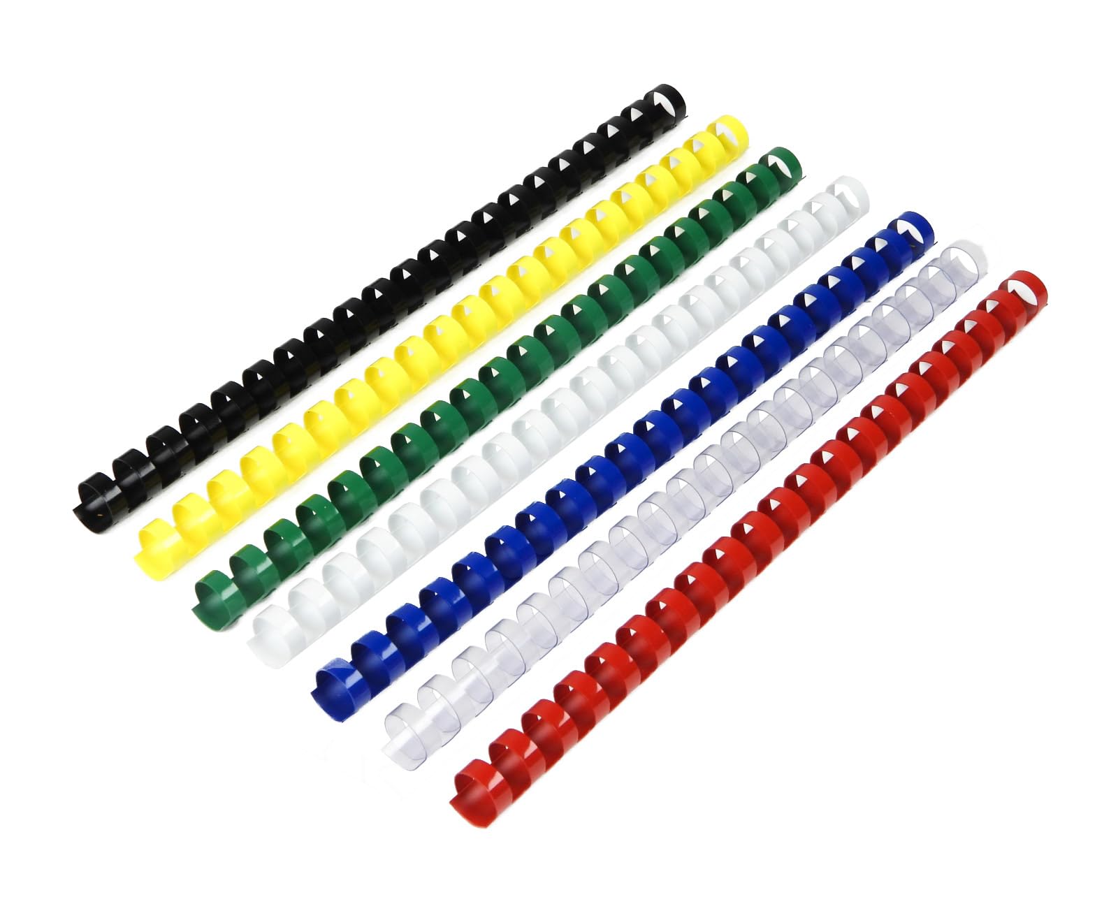 RAYSON Binding Combs, 125 Sheets, 16 mm, 21 Rings, Mixed Colour, A4, Box of 100