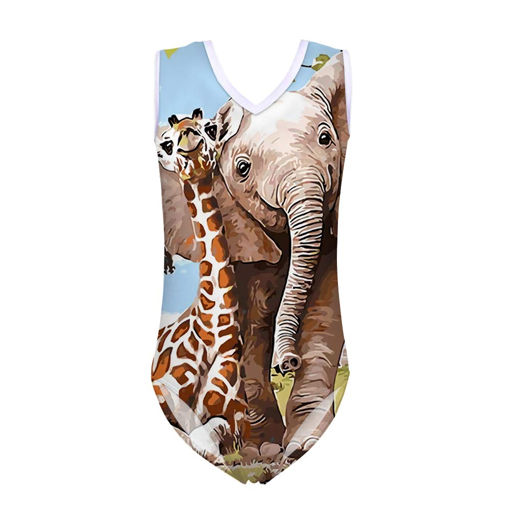 Healthy Salabomia Leotard For Girls Print Gymnastics Leotards Activewear Teenager One Piece Silm Dancewear Save Up To 50 Dnoodlehousespid Com