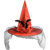 Auerllcy Halloween Witch Hat for Adults — Spooky Party Costume Accessory for Women, Halloween, Cosplay & Themed Events