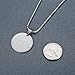 Aoiy Stainless Steel Lord's Prayer and Cross Medallion Pendant Necklace, Silver-Tone 21