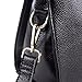 Yafeige Women Ladies Genuine Leather Tote Bag Handbag Shoulder Bag Top-handle Purse (Black)