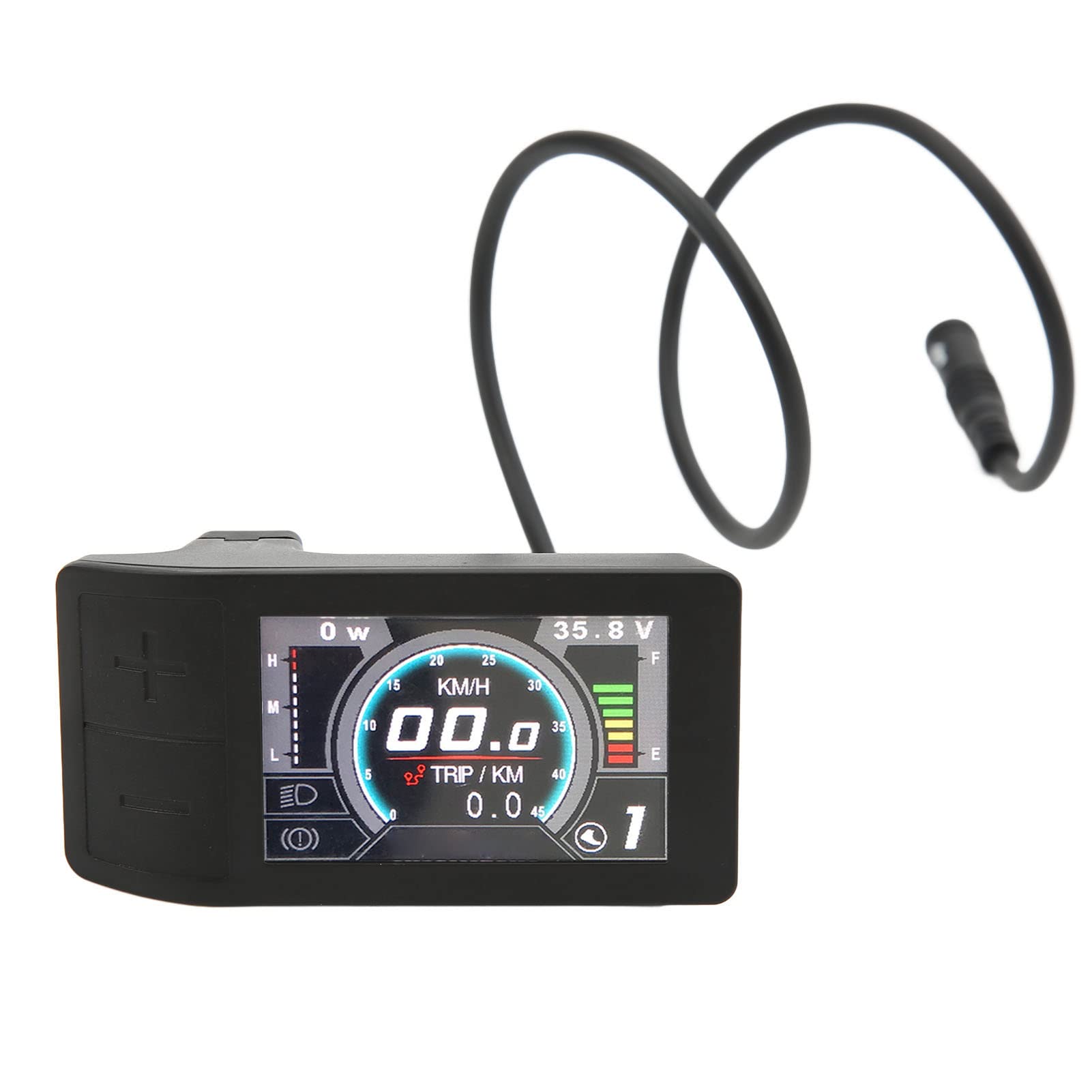 Electric Bike LCD Display, 500C Color Indicator Meter Control Panel Electric Bike Accessory for BBS01