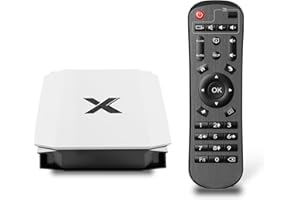 Android 2025 TV Box with 4GB RAM 32GB ROM, Support Quad-Core CPU 8K Decoding 2.4G/5G Dual-Band WiFi 6 Bluetooth 5.0, 4K Media