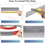 Zayejod 3m Grey Self-Adhesive PVC Floor Doorway Transition Strip 30mm view 8