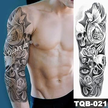Gros Bras Lion Tattoo Tatouage Impermeable Fleur Crane Animal Espoir Homme Femme Totem Tatouage Amazon Fr Beaute Et Parfum