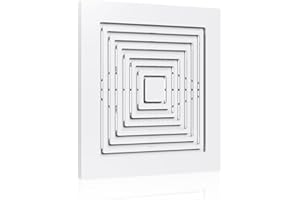 MAYITOP Bathroom Vent Cover BP46 BP90 With Springs Replacement Bathroom Ceiling Fan Grille Cover For Broan Nutone Exhaust Fan Square Ceiling Or Wall-Mount Replaces 663 670 675 688 689 671