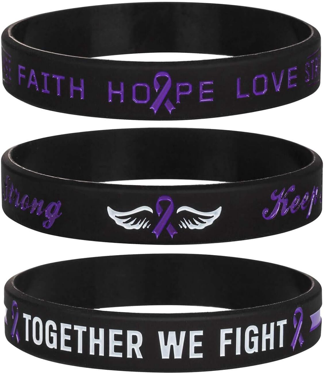 Amazon.com: Sainstone Cancer & Cause Awareness Ribbon Bracelets with
