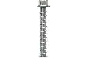 Simpson Strong Tie THD37500H 3/8-Inch by 5-Inch Titen HD Zinc Plated Heavy Duty Screw Anchor for Concrete/Masonry, 50 per Pac
