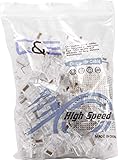 C&E Cat6, Cat5e crimp connectors, 50 Pieces
