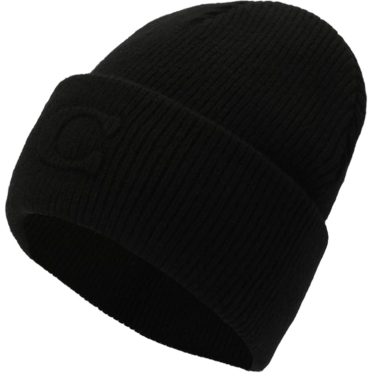 NWT Coach Signature Jacquard Beanie Black COACH Women main image 2