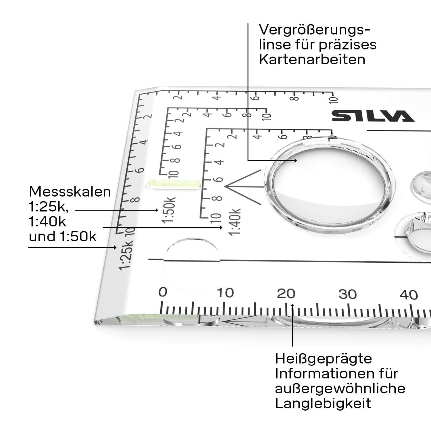 Silva Expedition 4 Rotatable Compass - 1:25k, 1:40k, 1:50k Scales - Advanced Navigation for Professionals - Hiking Compass