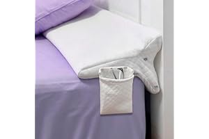 JZHLLA Triangle Bed Gap Filler Queen High Density Foam Headboard Gap Filler Pillow with 2 PCS Pockets and Removable Washable 