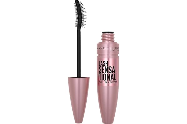 Maybelline New York Lash Sensational Washable Mascara, Blackest Black, (Packaging May Vary) 0.32 Fl Oz (Pack of 1) , K1714600