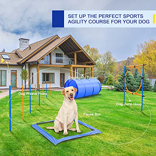 YON.SOU.Dog Agility Training Equipment Set Obstacle Course Training Kit