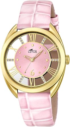 Lotus 18225/1 - Reloj de Pulsera Mujer, Cuero, Color Rosa