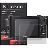 kinokoo Tempered Glass Film for SONY HX99/HX99V/WX800/WX700 Crystal Clear Film Sony HX99 HX99V WX800 WX700 Screen Protector Bubble-free/Anti-scratch(2 pack)