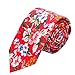 AUSKY 4 Packs Skinny Neckties for Men Boys, 2.35'' Wide Slim Ties in Different Textured Style Mixed set