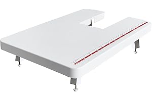 StitchTech Sewing Machines Extension Table Compatible with Singer Brand 44S, 4411, 4423, 4432, 4452, 5511, 5523, 5532, 6335 Heavy Duty Sewing Machines (White)