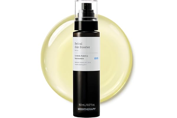 MEDITHERAPY Retinal Skin Booster Serum 5.07 fl oz | Retinaldehyde, Niacinamide, Cica | Korean Hydrating Face & Body Serum for