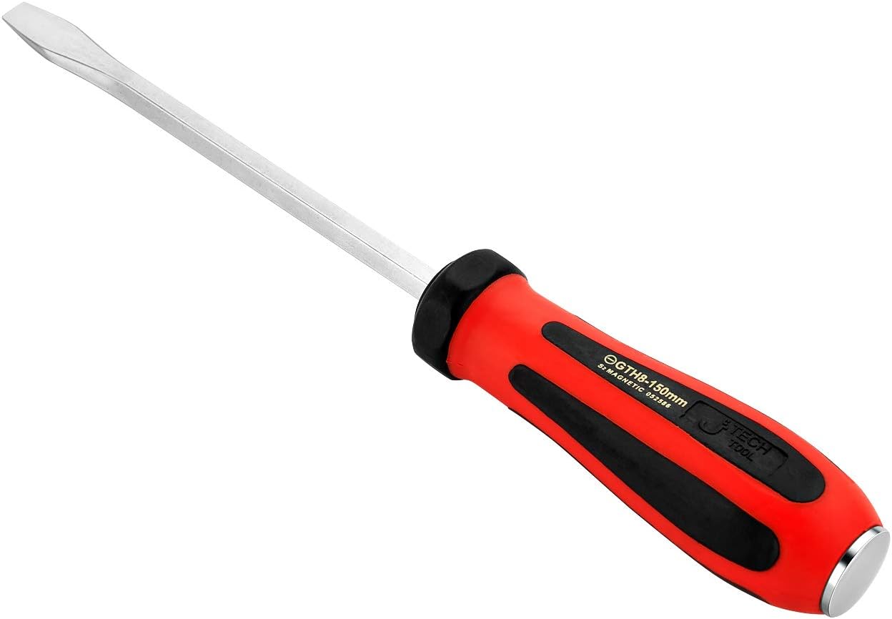 Jetech Strike Cap Go Through Screwdriver Slotted 8x150mm, S2 Steel Flat