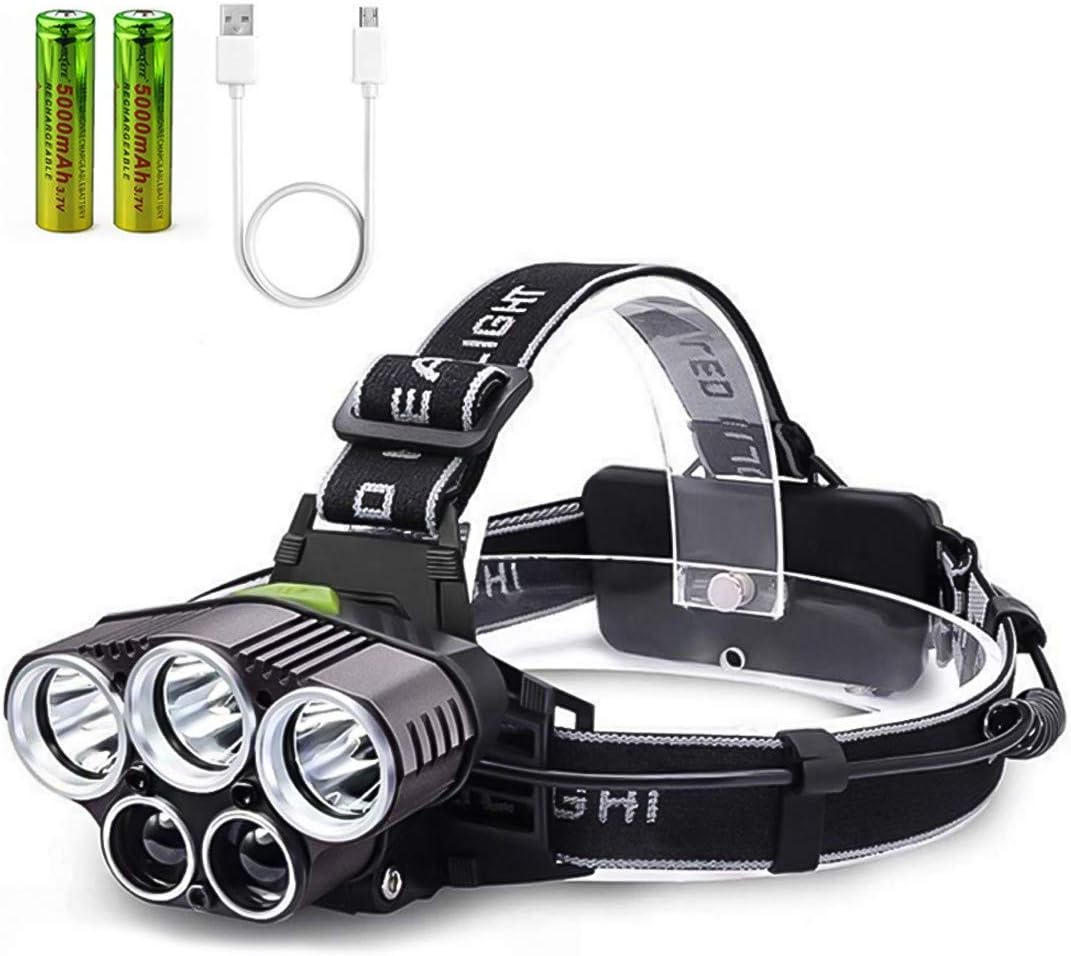 Frontal LED Recargable DARKBEAM - 2000 Lúmenes (USB, Impermeable)