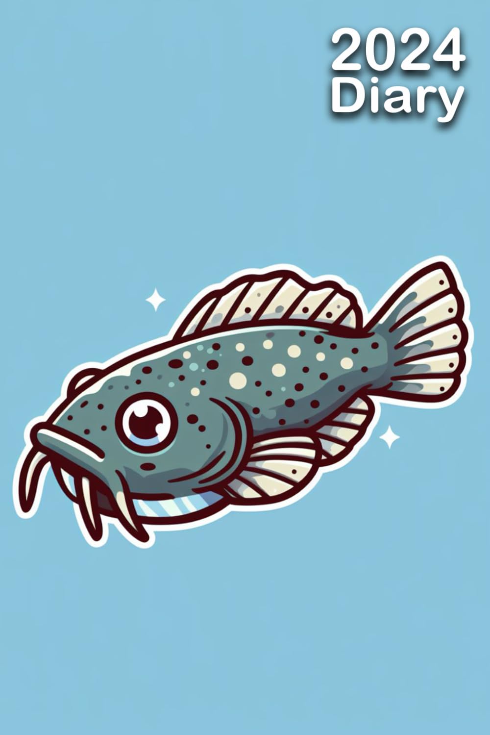 2024 Diary: Plecostomus Fish | A5 Week to View Dated from Jan 2024 to Dec 2024 | Weekly Planner Agenda Personal Organiser