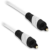 Toslink Digital Optical Audio Cable, GearIT Pro Series TOSLINK Digital Optical Audio Cable 50 Feet for HDTV, PS3, Tivo, Sound Bar, Stereo Receiver and Home Theater System - White