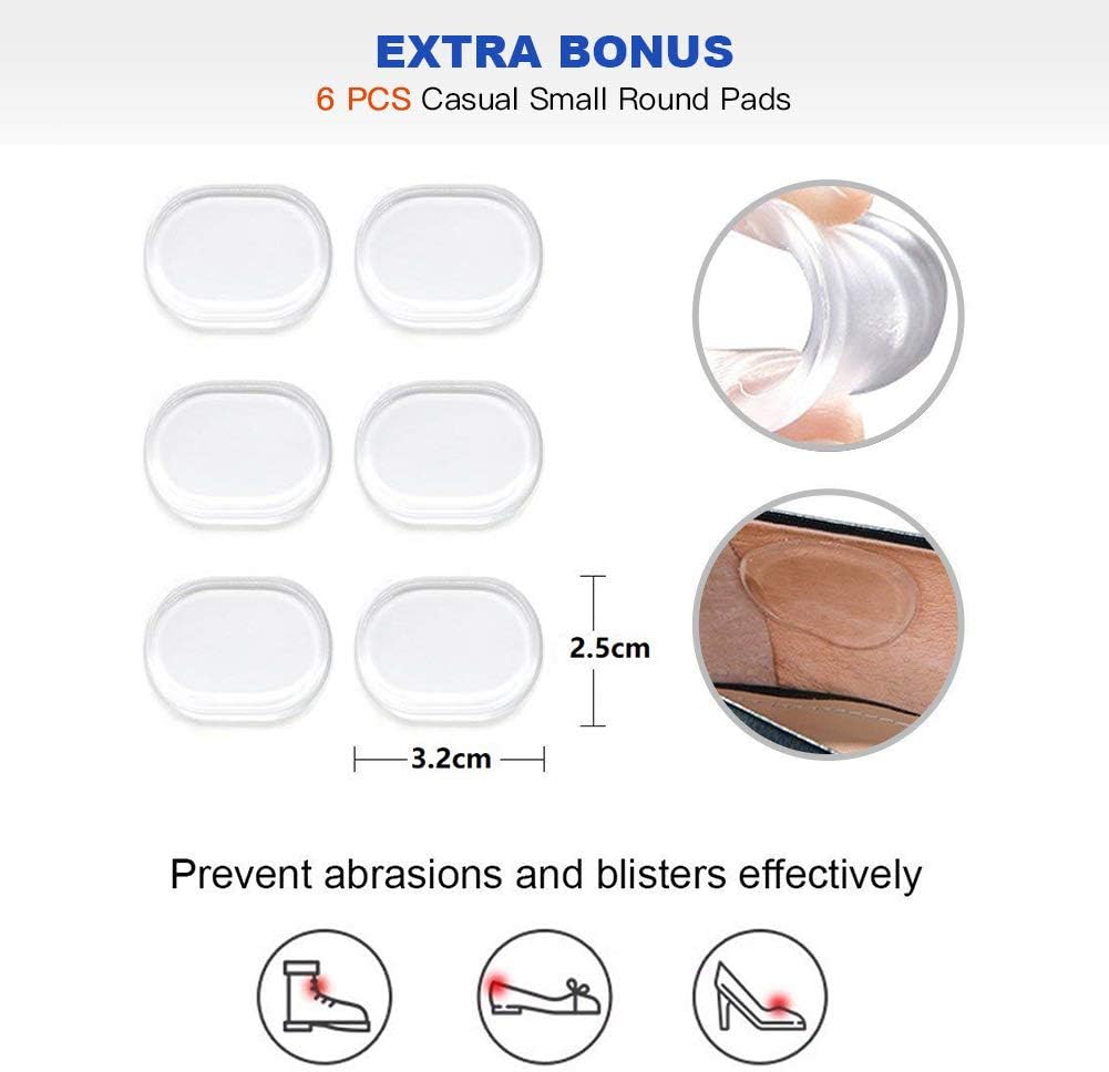 3 Pairs Ball of Foot Cushions Adhere to Shoes, Metatarsal Pads with Water Drop Shape 4D Design, Professional Reusable Soft Insole, One Size Fits Shoe Inserts, by Mildsun: Health & Personal Care
