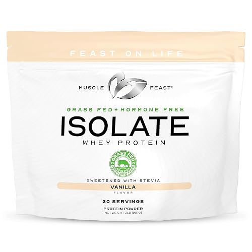Muscle Feast Grass-Fed Whey Protein Isolate, All Natural Hormone Free ...