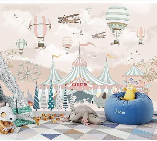 Fototapete 3d Effekt Kinder Wand Papier Cartoon Ballon Zirkus Tapete Wandaufkleber Kinderzimmer Tapete Selbstklebendes Vinyl Seide Tapeten 450x300cm Amazon De Baumarkt