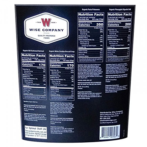 ReadyWise Emergency Food Supply - 90 Servings Organic Bucket, Protein Meals, Dehydrated & Freeze Dried Survival Food for Backpacking, Camping Essentials & Prepping Supplies, up to 25 Year Shelf Life