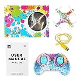 SainSmart Jr. Kids Drone Mini Drone for Kids and Beginner, Camouflage Color Pocket Drone Nano Quadcopter for kids with One Key Take Off/On, Four Brilliant Lights and Headless Mode