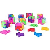 Super Z Outlet 12 Pack Colorful Puzzle Erasers Miniature Pencil Erasers Children Party Favors, Classroom Student Prize Packs,